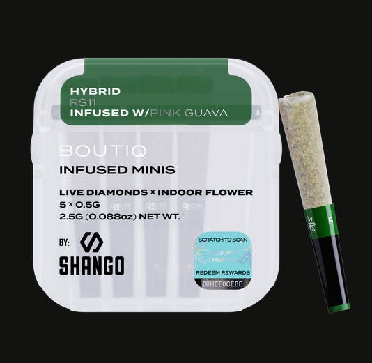 Photograph of product: Boutiq - RS11 (Hybrid) 5pk Infused Prerolls