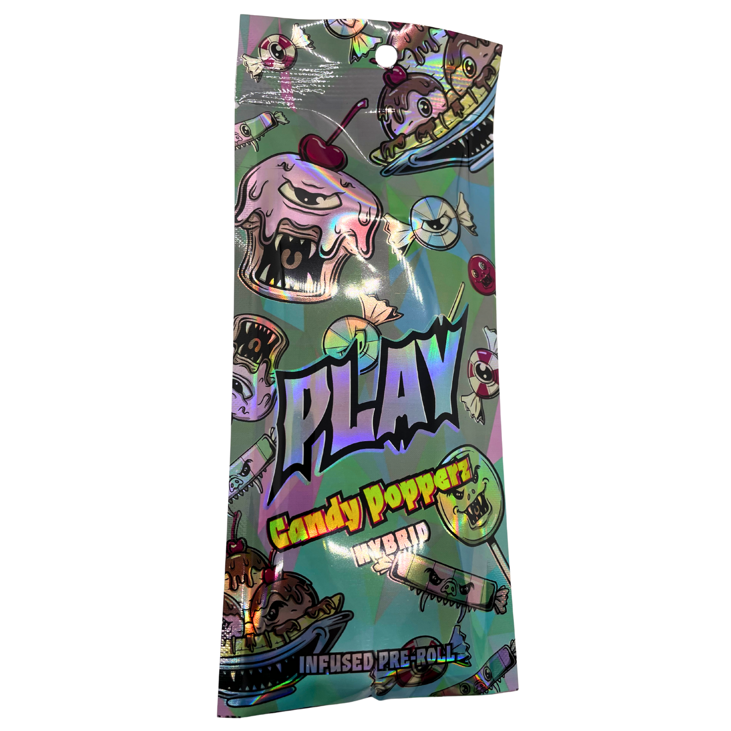 Photograph of product: PLAY CANDY POPPERZ INFUSED PREROLL REC
