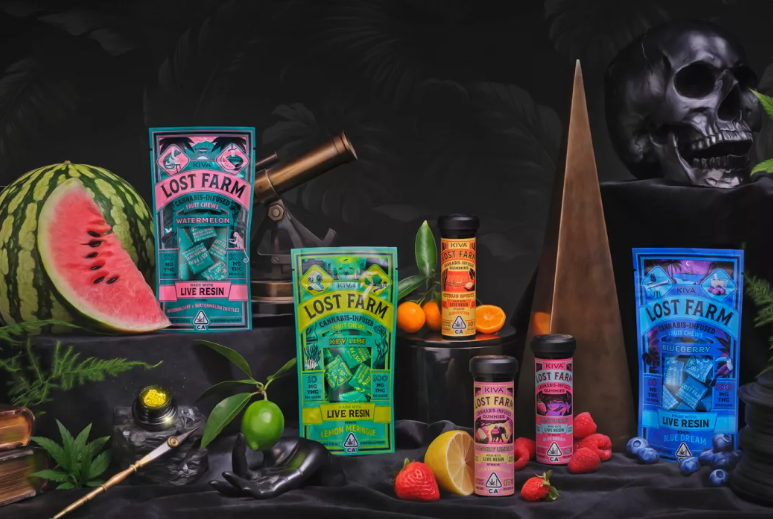 Photograph of product: [REC] Lost Farms | GSC Sherbert Juicy Peach | Live Resin 100mg Gummies