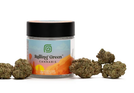 Photograph of product: Black Ice Flower | Oui'd Dominant | Rolling Green - 3.5g