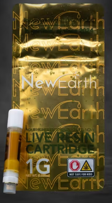 Photograph of product: New Earth Extracts - Trop Cherry 1g Live Resin Vape Cart