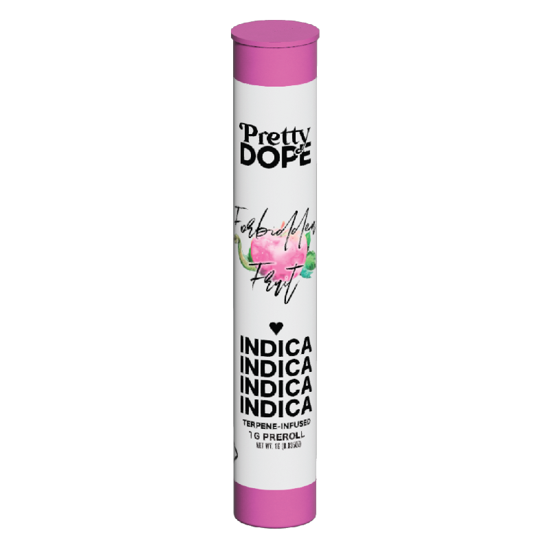 Photograph of product: 1g Forbidden Fruit (Oui'd) Terpene-Infused Pre-roll TH-oui:23% $7 or 4/$20