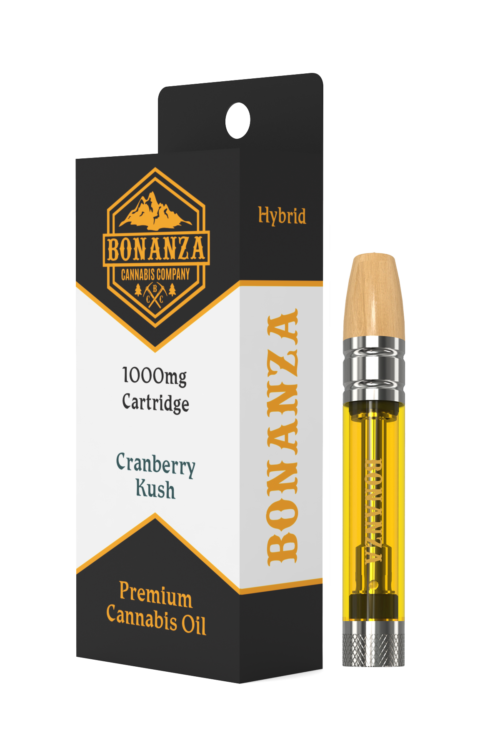 Photograph of product: BONANZA | CRANBERRY KUSH | VAPE CART | 1G