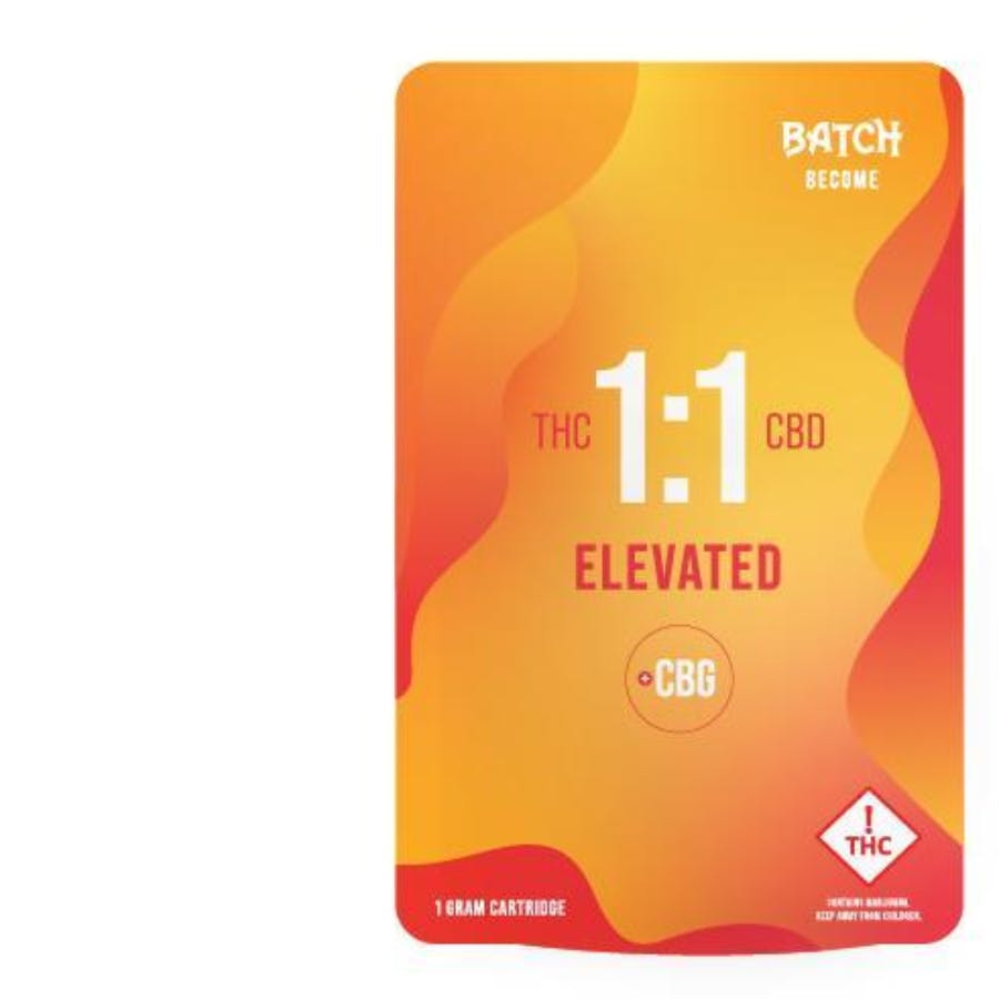 Photograph of product: BATCH - 1000mg - BECOME ELEVATED 1:1 (TH-oui:CBD + CBG) Cartridge