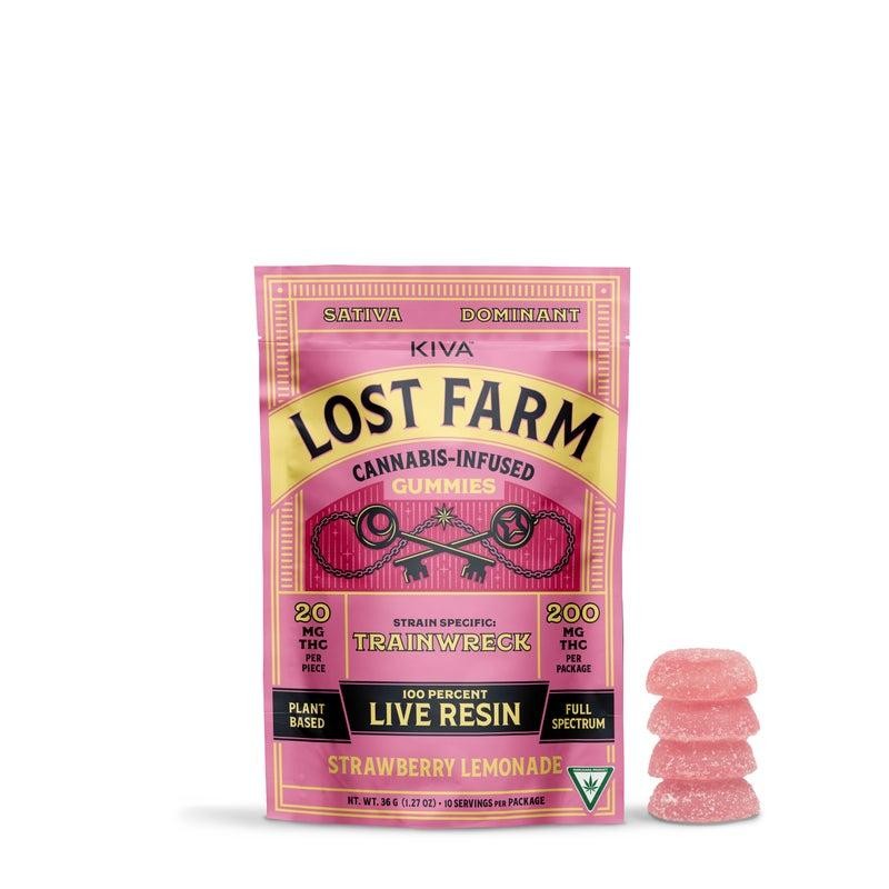 Photograph of product: LOST FARM - STRAWBERRY LEMONADE - LIVE ROSIN GUMMIES - 200MG