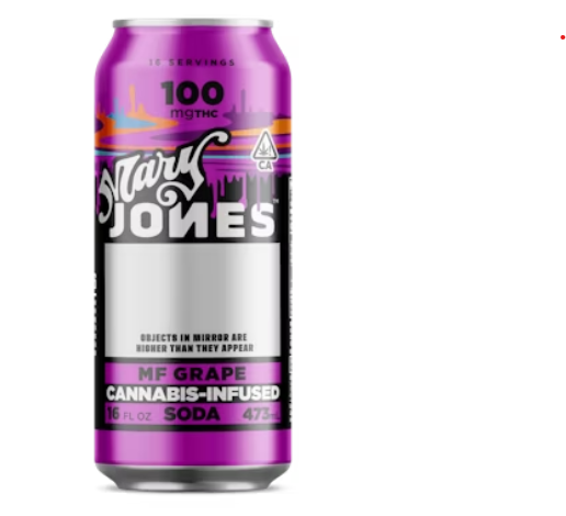 Photograph of product: Mary Jones Soda | MF Grape | 100mg
