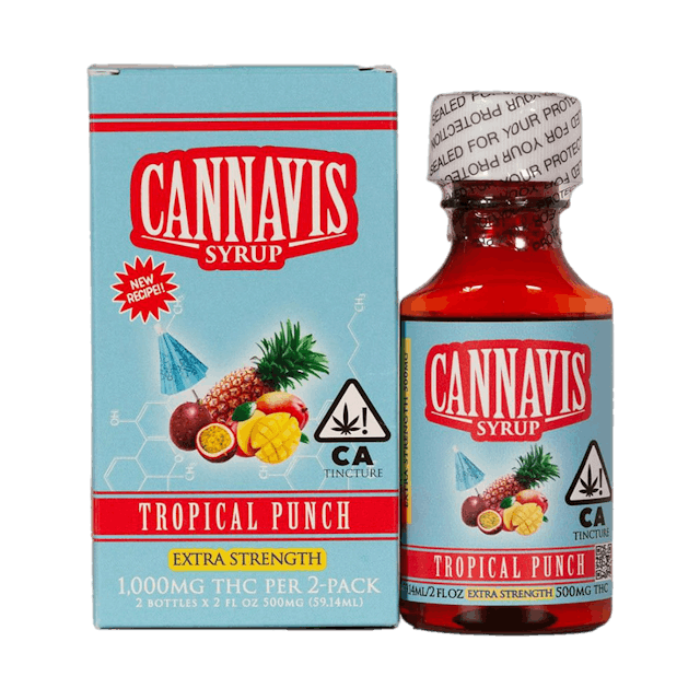 Photograph of product: Trop Punch Cannavis Syrup 2 pack 1000mg - 