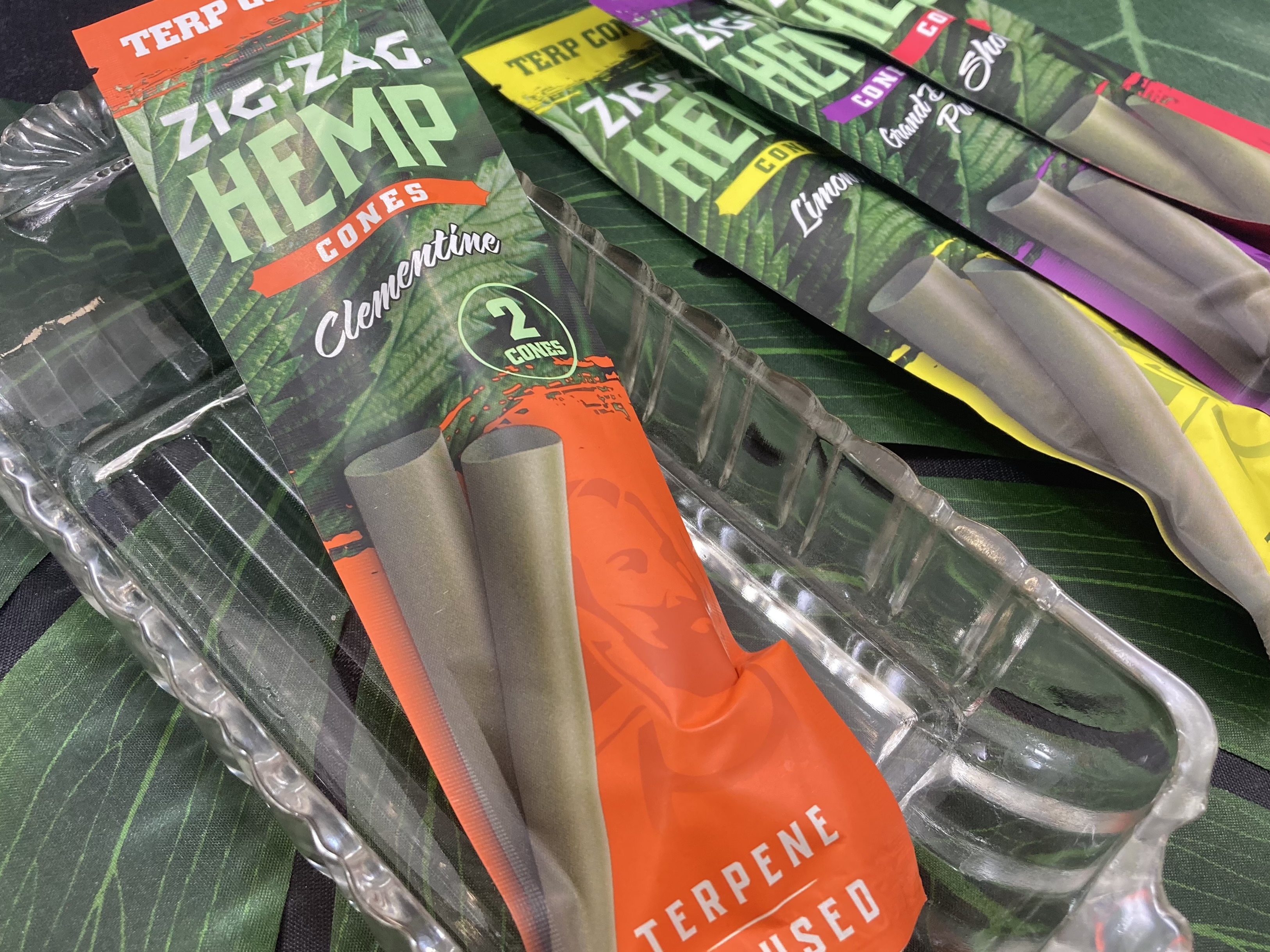 Photograph of product: Zig Zag Terpene Infused Hemp Cones Clementine 2pk