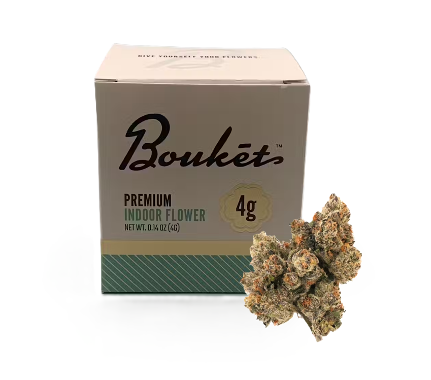 Photograph of product: Bouket | Blue Nerdz | Indoor Flower 4g