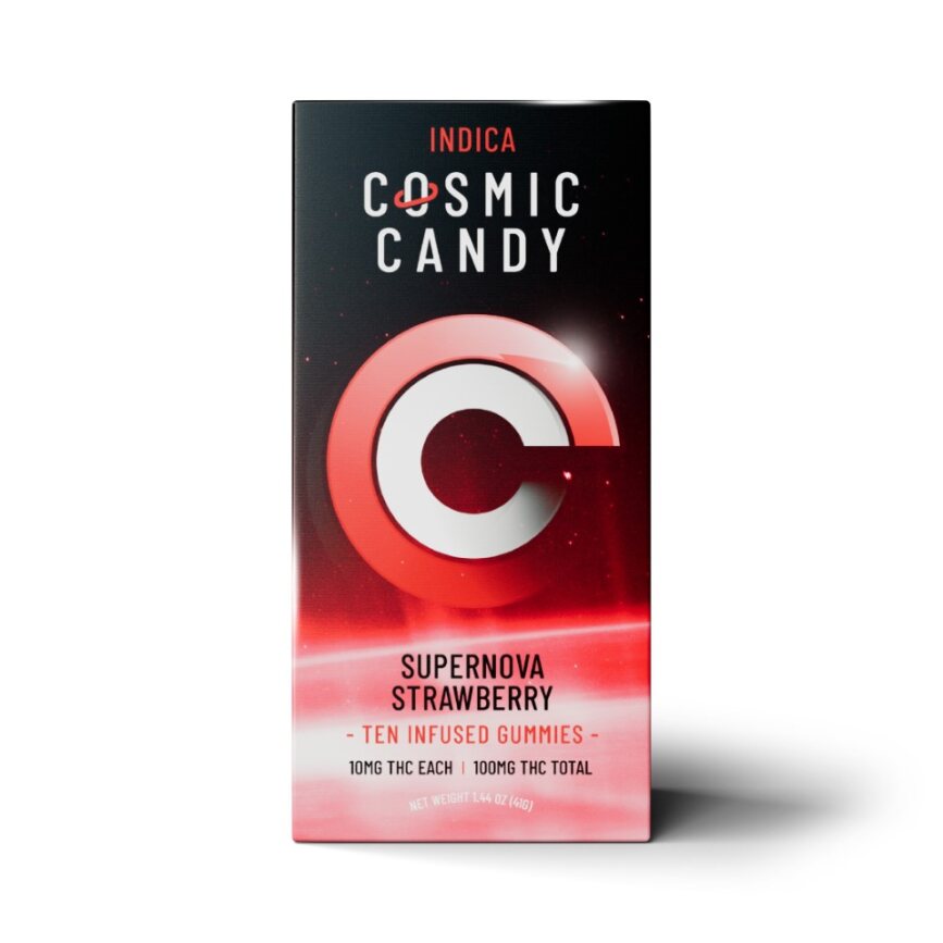 Photograph of product: Supernova Strawberry Oui'd Gummies 10pk | 100mg