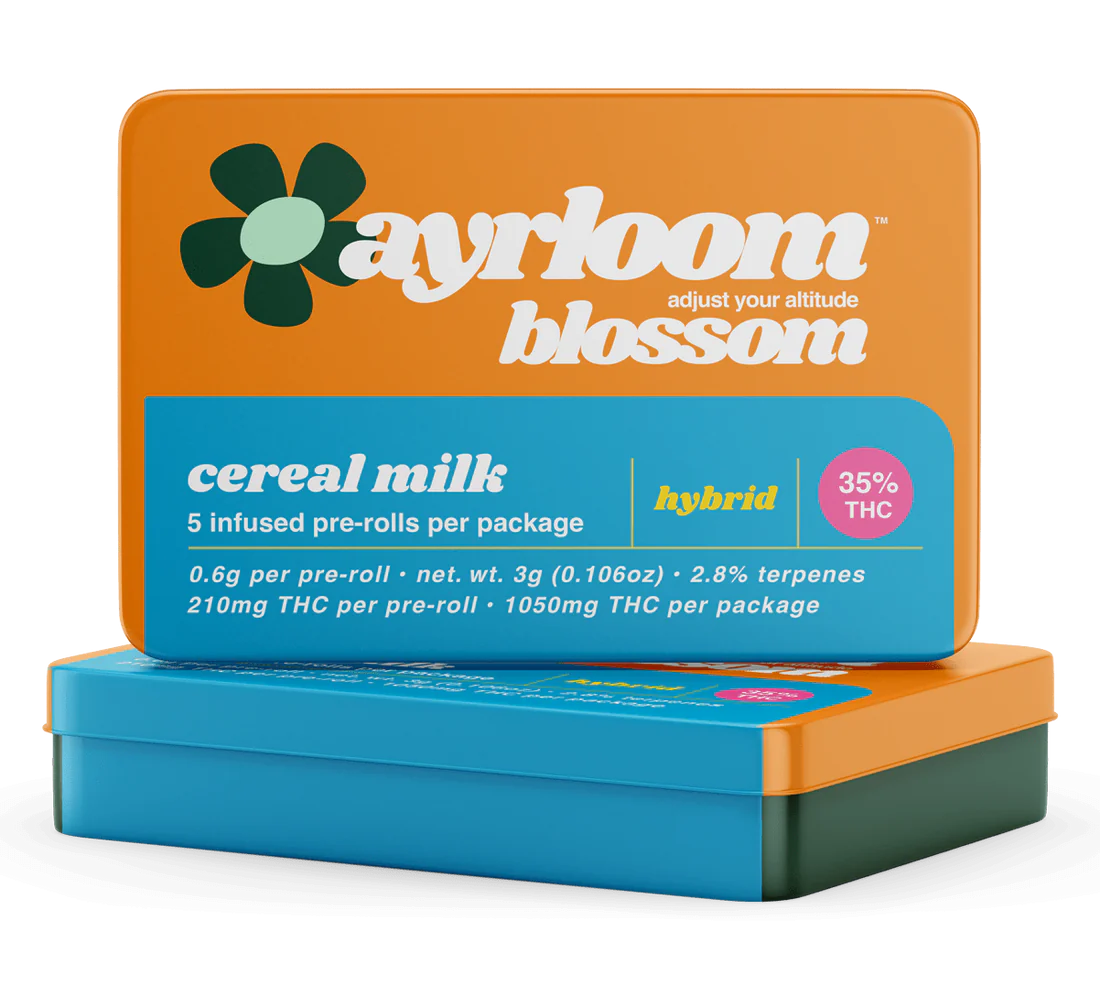 Photograph of product: Ayrloom AU | Cereal Milk | 5 Pack Infused Pre-Rolls I 3g  I Hybrid