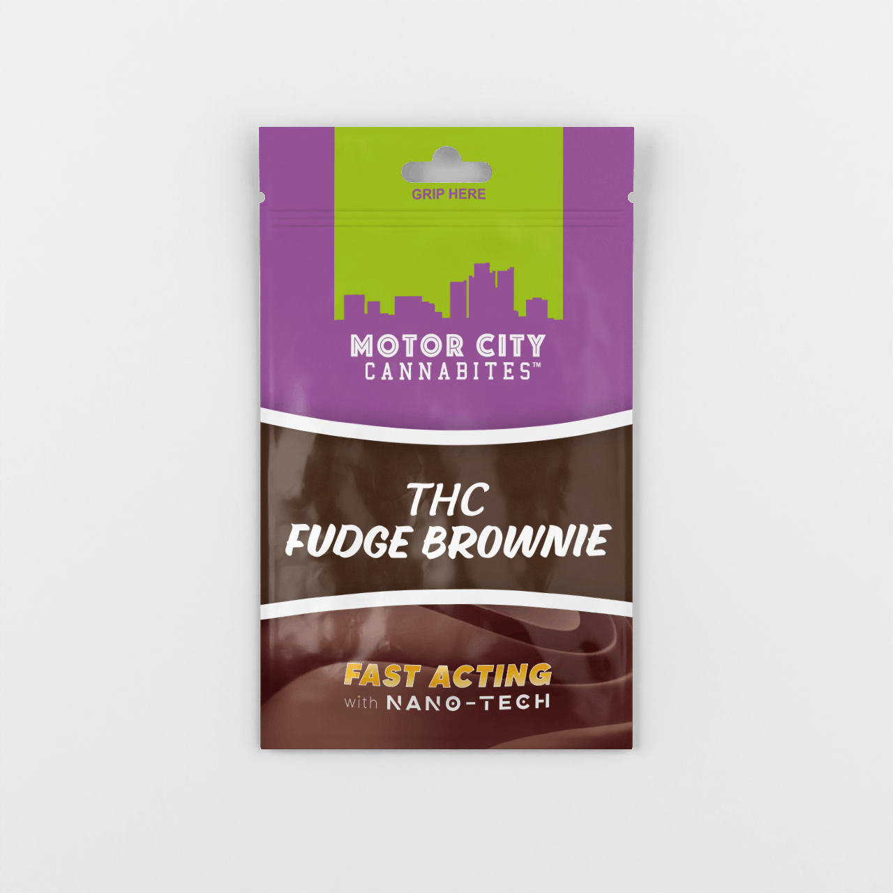 Photograph of product: MOTOR CITY | FUDGE BROWNIE | 200MG