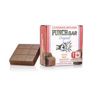 Photograph of product: MILK CHOCOLATE TOFFEE 100MG