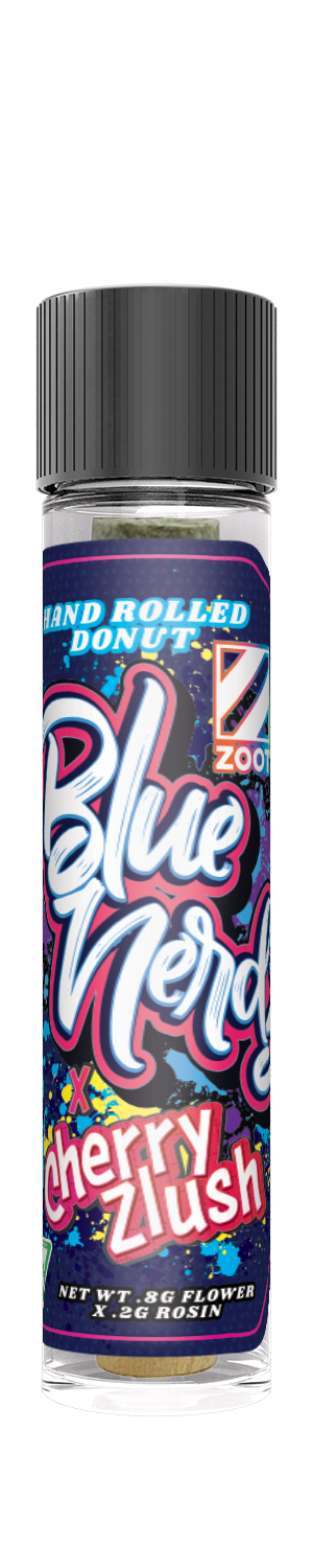 Photograph of product: Blue Nerds x Cherry Zlush au chocolat Hole