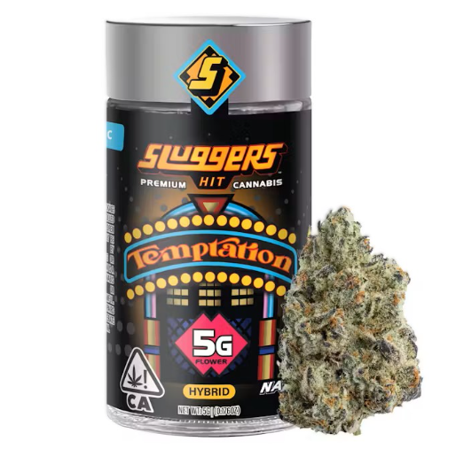 Photograph of product: Sluggers Hit Temptation Hybrid Flower 5g