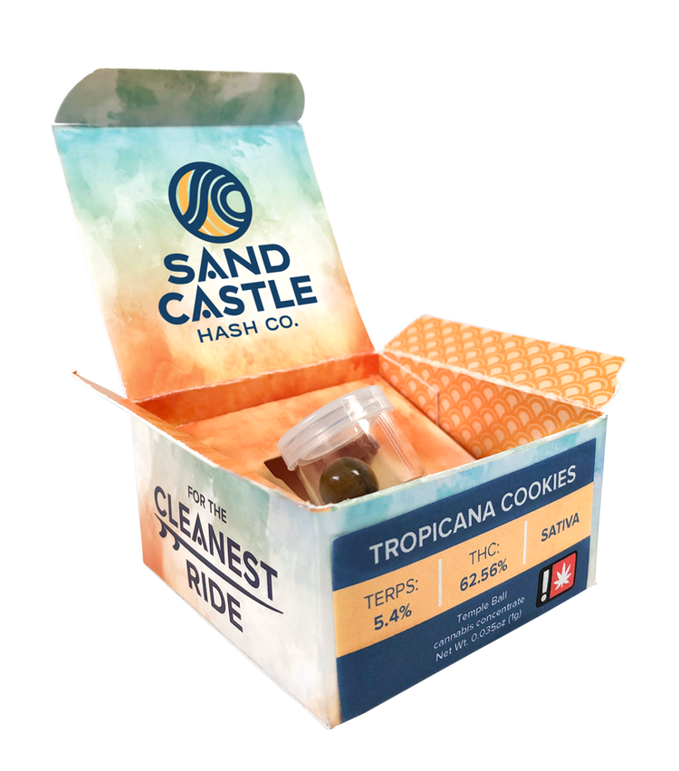 Photograph of product: au chocolat Temple Ball - Tang Breath - Sand Castle