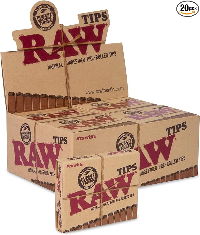 Photograph of product: Natural Unrefined Tips 20pk