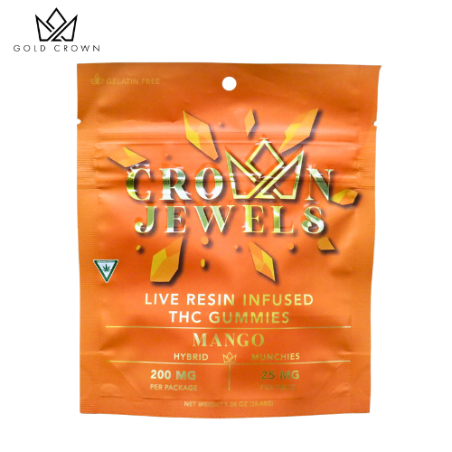 Photograph of product: Crown Jewel - Mango Nerds 200mg Gummies