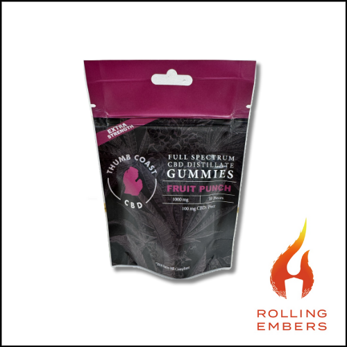 Photograph of product: Thumb Coast | Fruit Punch | CBD Gummies