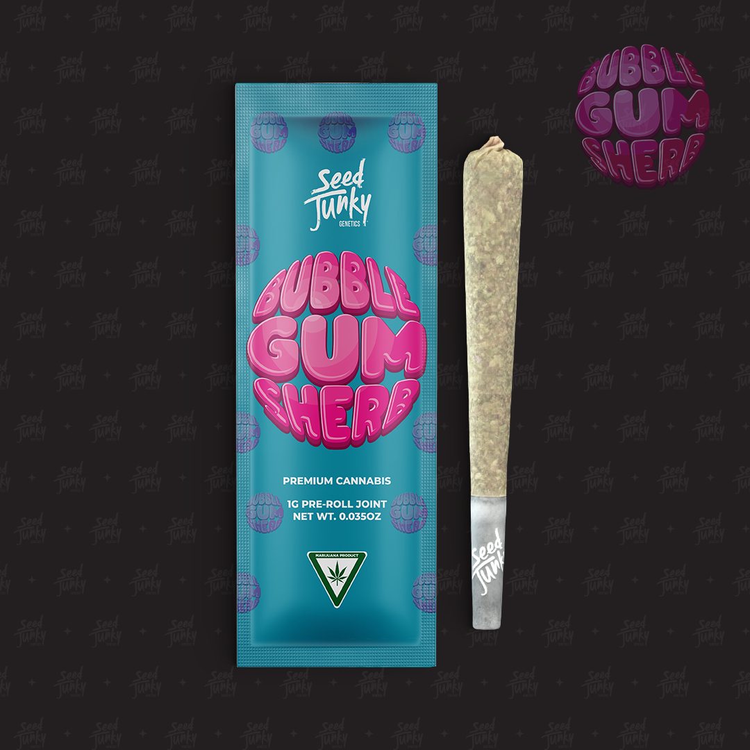 Photograph of product: SEED JUNKY | PRE-ROLL BUBBLE GUM SHERB