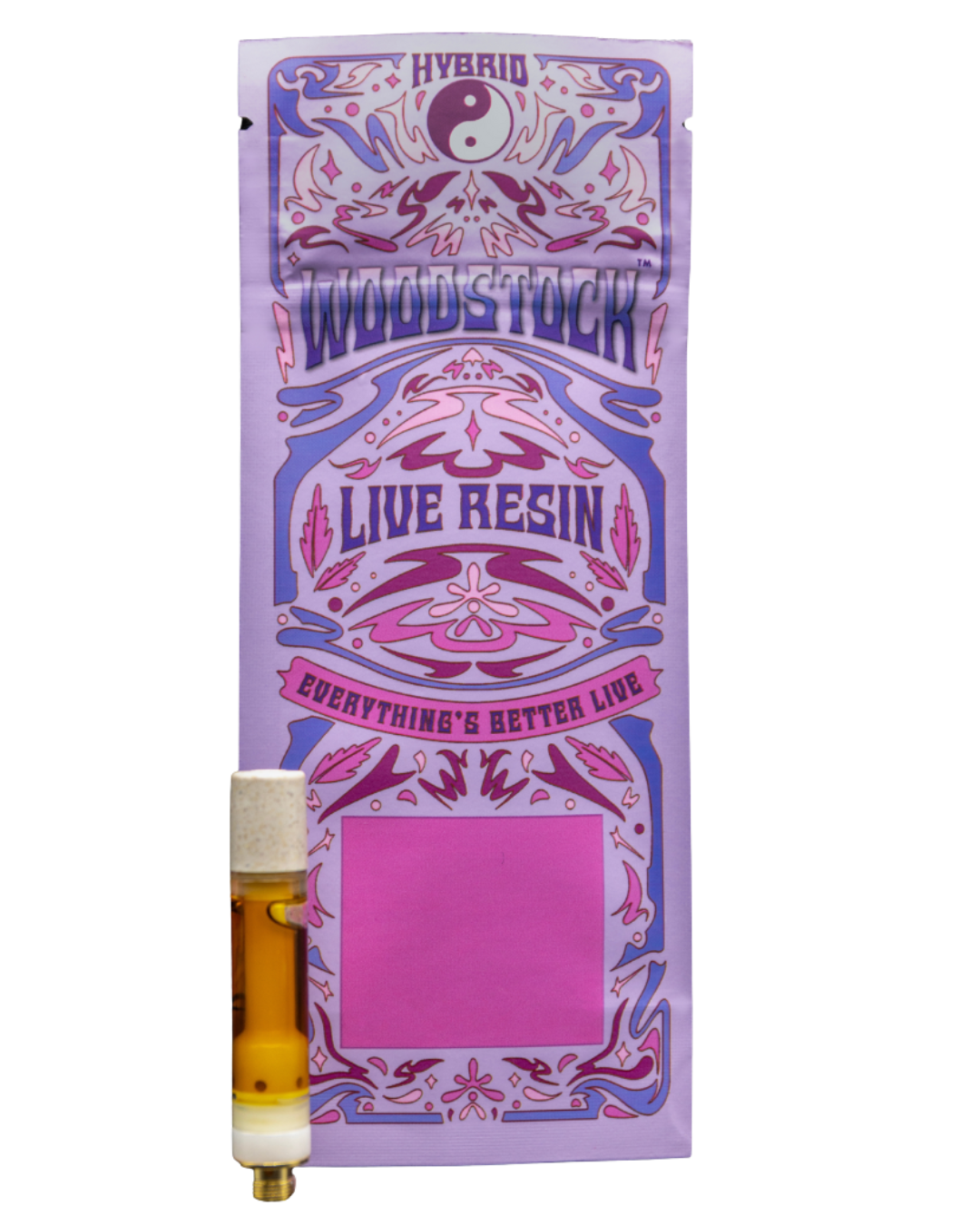 Photograph of product: Woodstock | Sherbert Cookies | Live Resin | Vape Cartridge