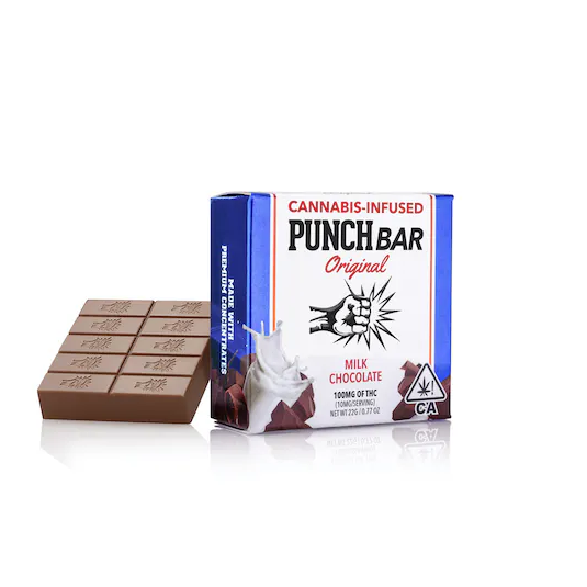 Photograph of product: Punch | Milk Chocolate | Original PunchBar | 100mg