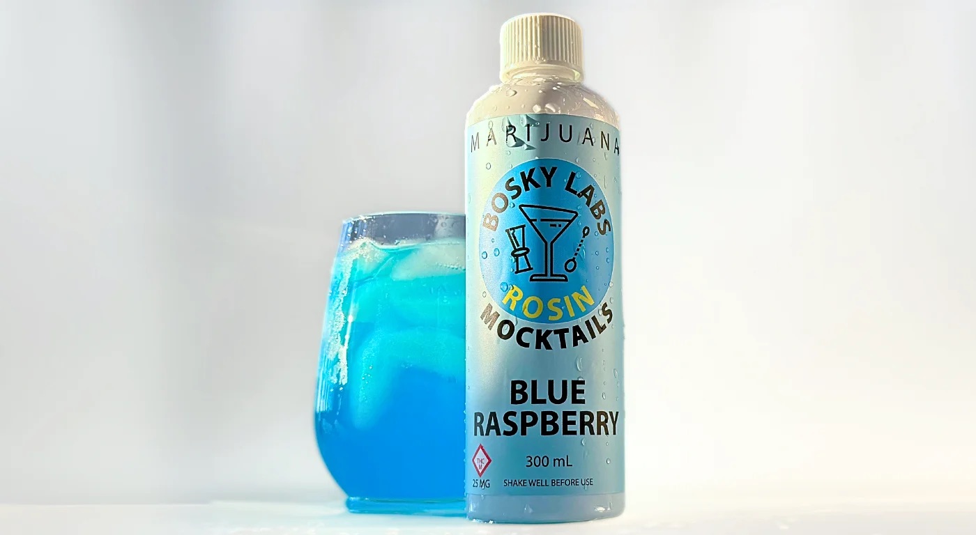 Photograph of product: Bosky Labs Blue Raspberry Rosin Mocktail | 25mg