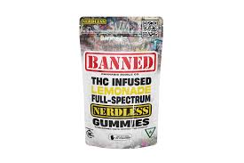 Photograph of product: BANNED | LEMONADE | NERDLESS GUMMIES | 200MG