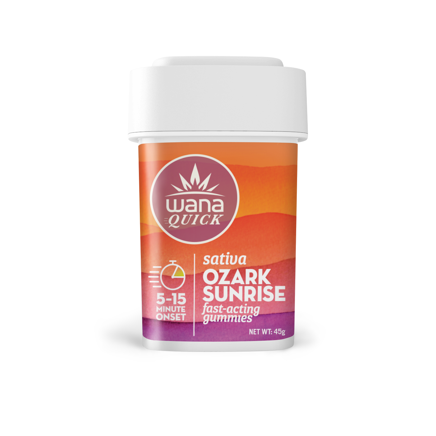 Photograph of product: RVR | Wana | Fast Acting Ozark Sunrise | Gummies | 100mg