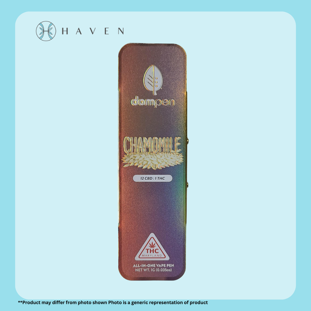 Photograph of product: 1g Chamomile CBD 12:1  (Disposable Pen) | dompen