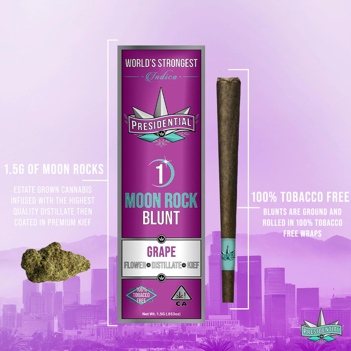 Photograph of product: Grape Moon Rock Blunt