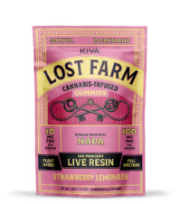 Photograph of product: Lost Farms | Strawberry Lemonade x Napa | 100mg Live Resin Gummies | Sativa