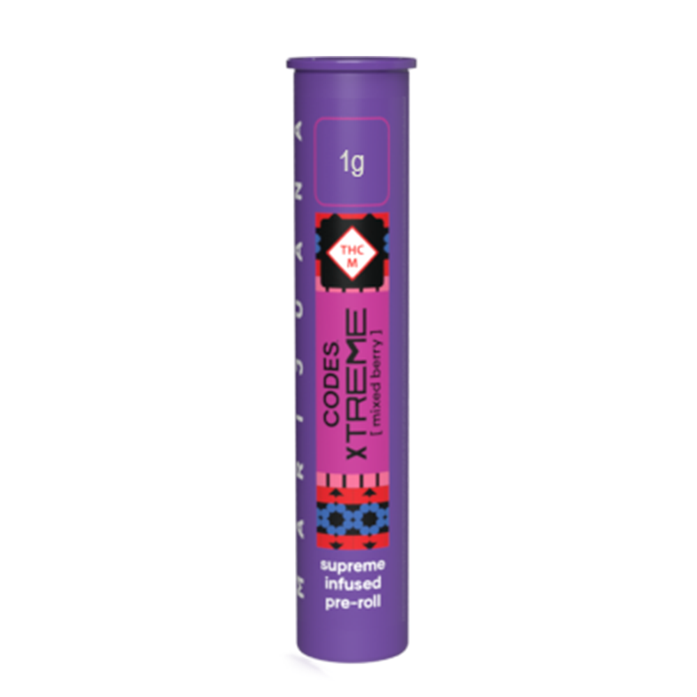 Photograph of product: Member Berry + Mixed Berry XTREME Infused PreRoll (1g)