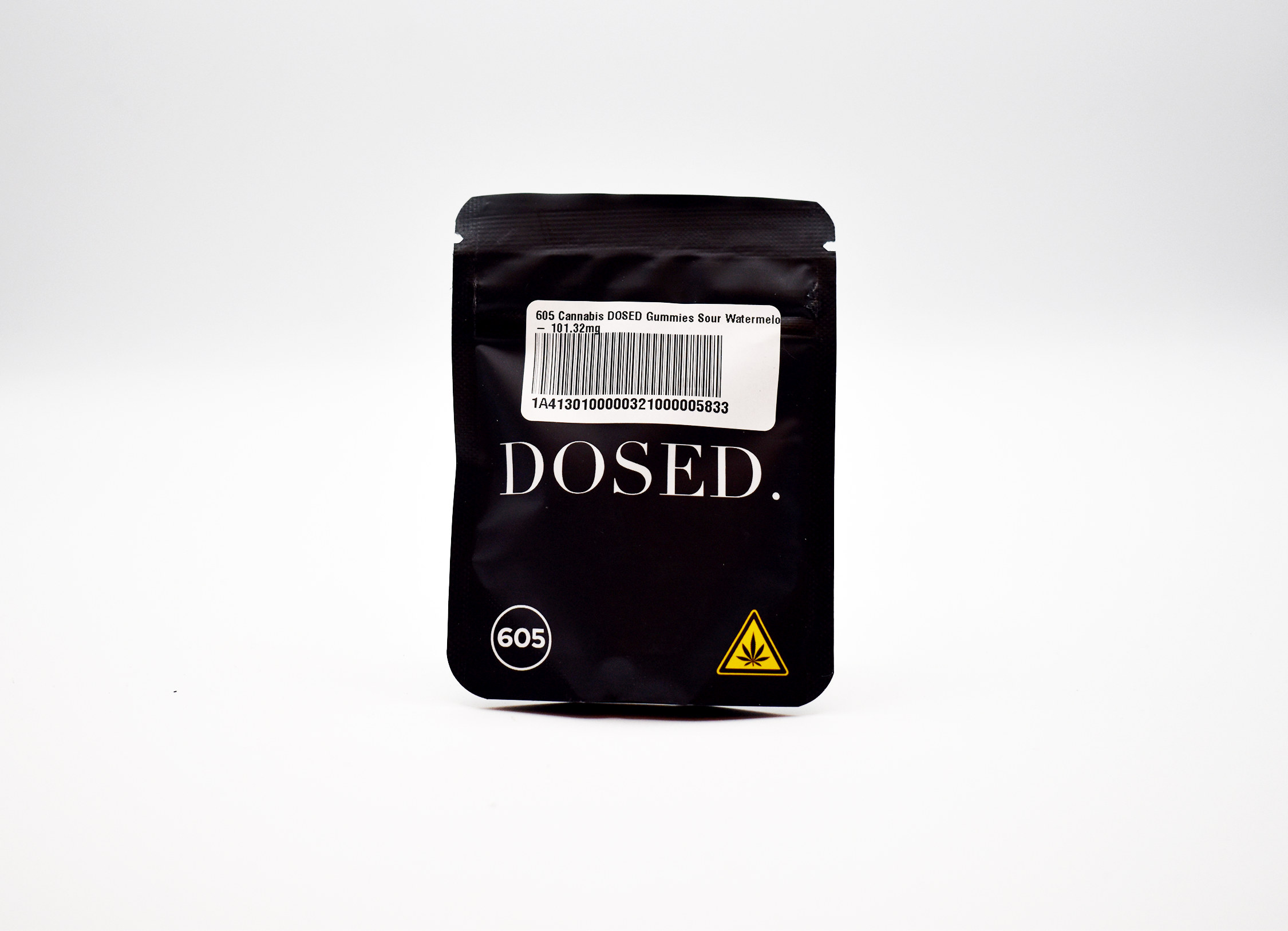Photograph of product: 605 Oui'd DOSED Sour Watermelon Gummies 100mg TH-oui