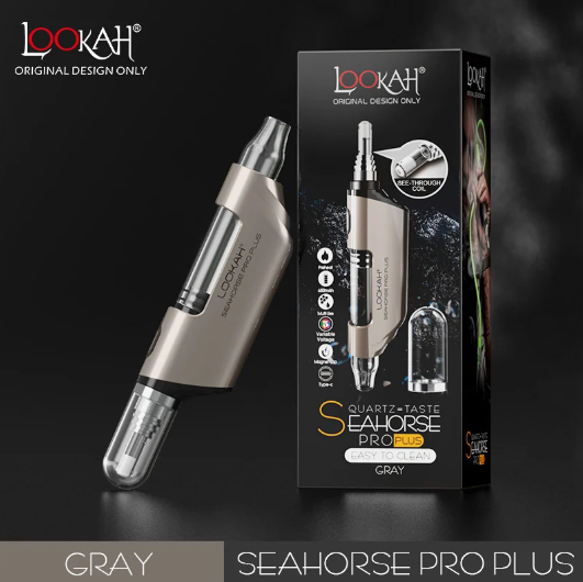 Photograph of product: LOOKAH - VAPORIZERS - SEAHORSE PRO PLUS - GRAY