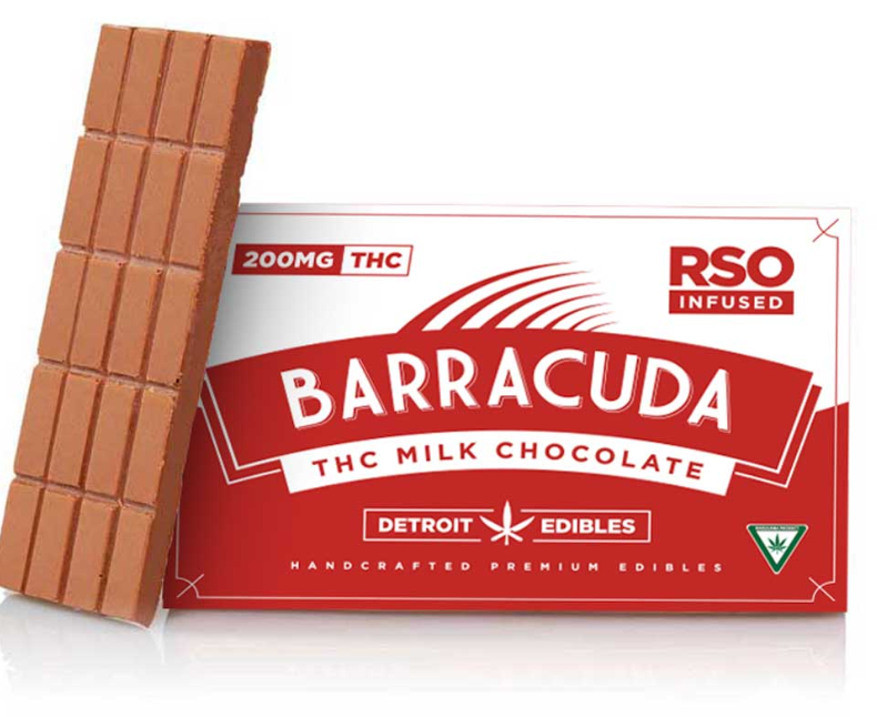 Photograph of product: Barracuda Bar - RSO Milk Chocolate  - 200mg