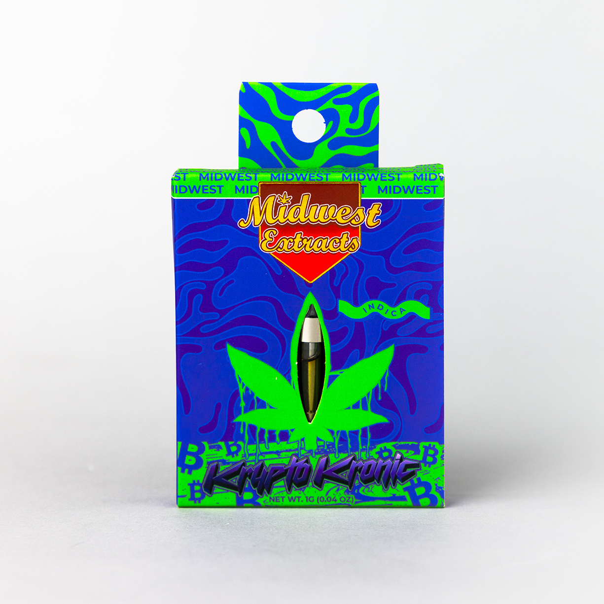 Photograph of product: Midwest Extracts 1g Cart Krypto Kronic