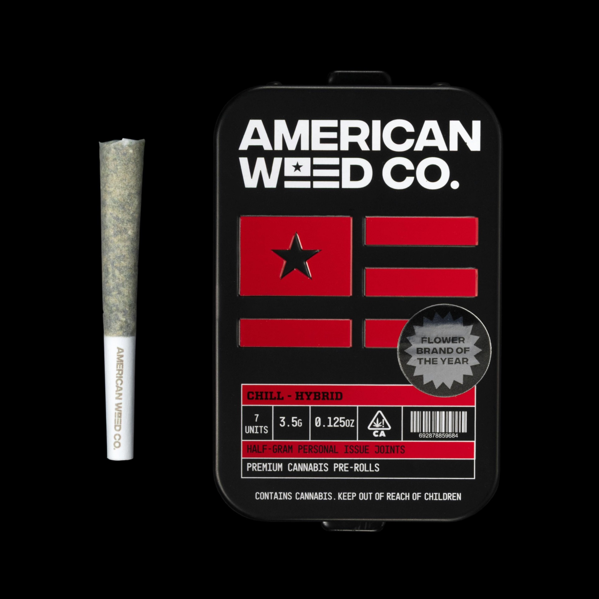 Photograph of Product: AWC, 0.5g Inf. Pre-Rolls 7PK (H), Xkittlez