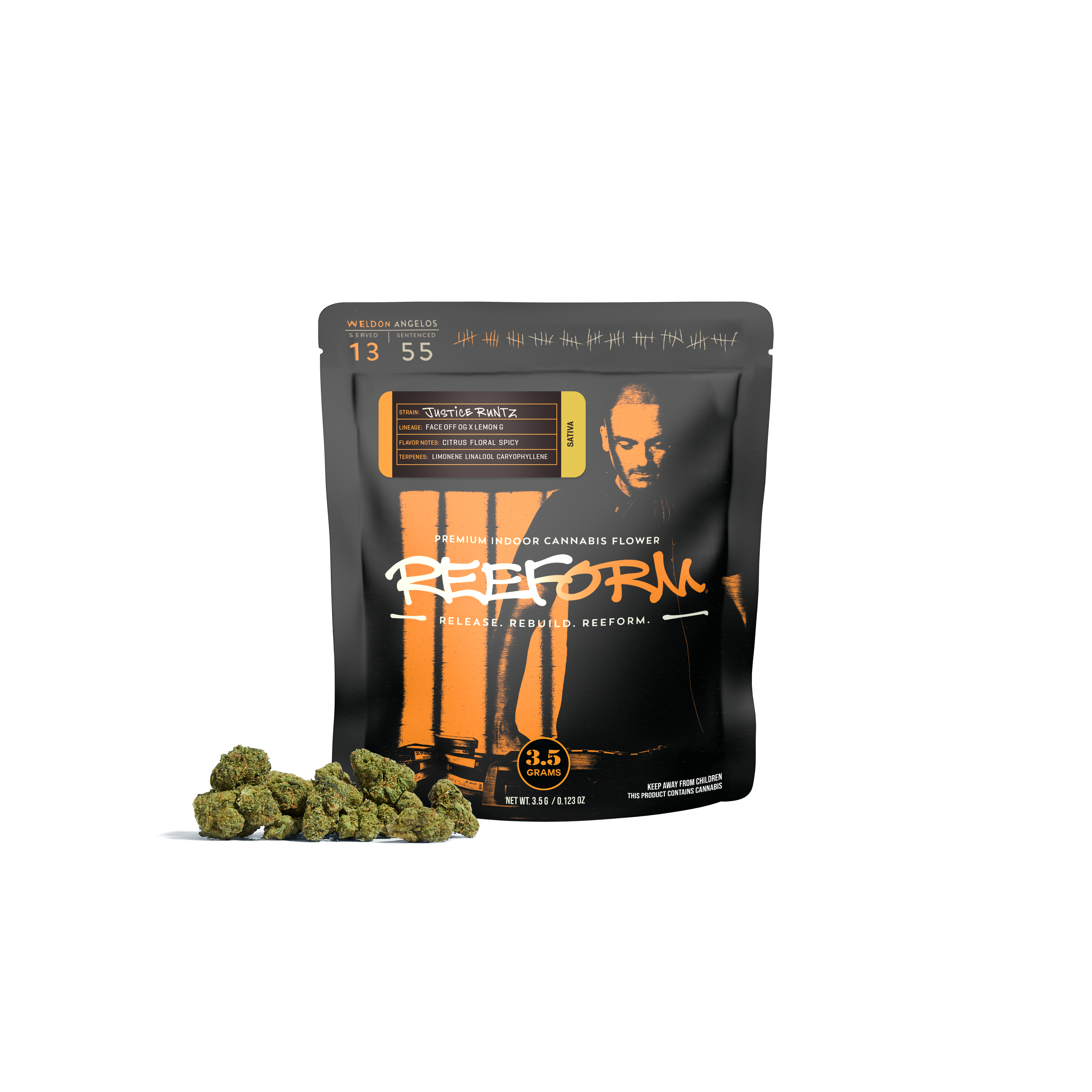 Photograph of product: REEFORM Justice Runtz (S) Flower 3.5g