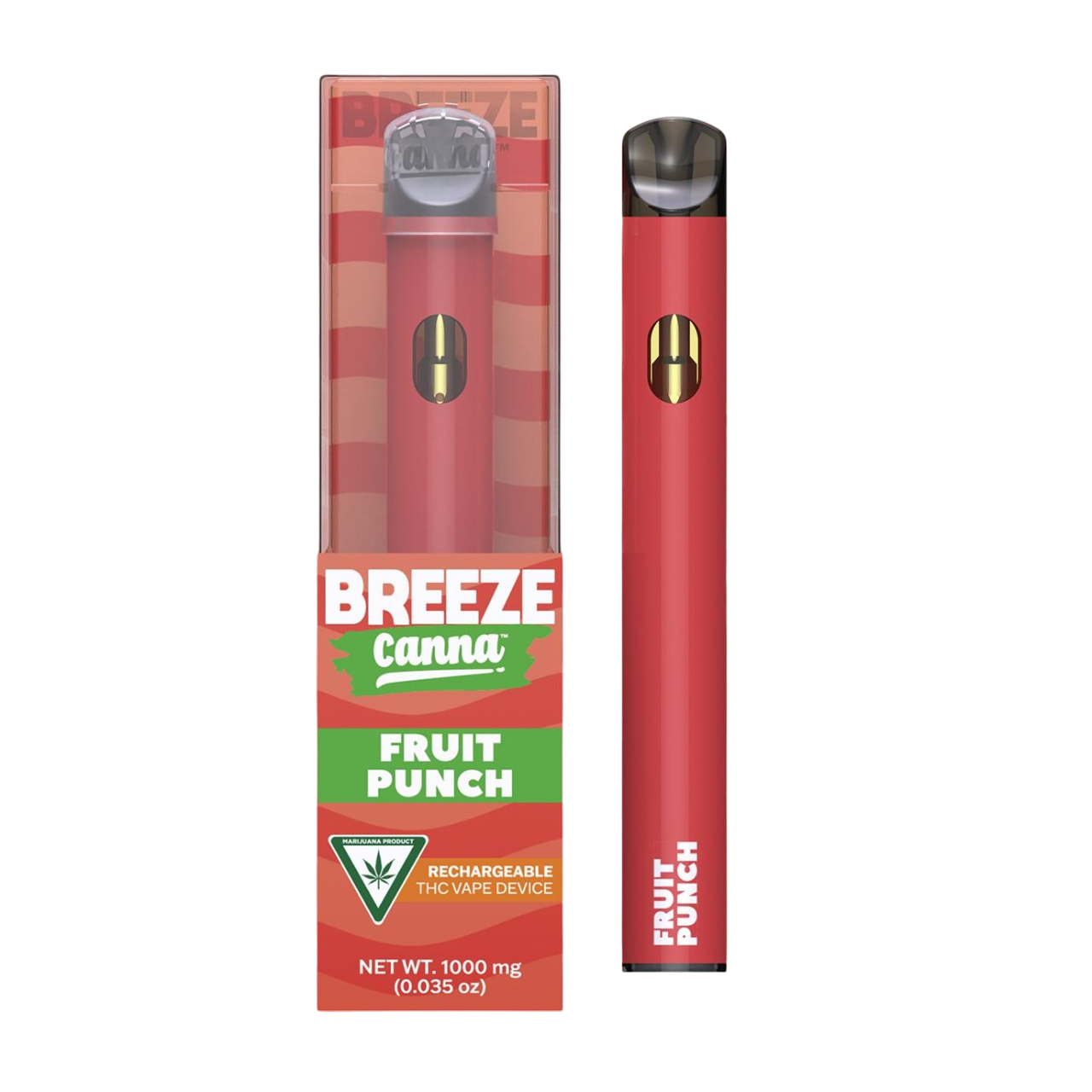 Photograph of product: Breeze Juicy Fruit Punch All-In-One Vape | 1g