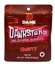 Photograph of product: Dank Extracts - Cherry Crunch - 200mg Gummies (4x50mg)