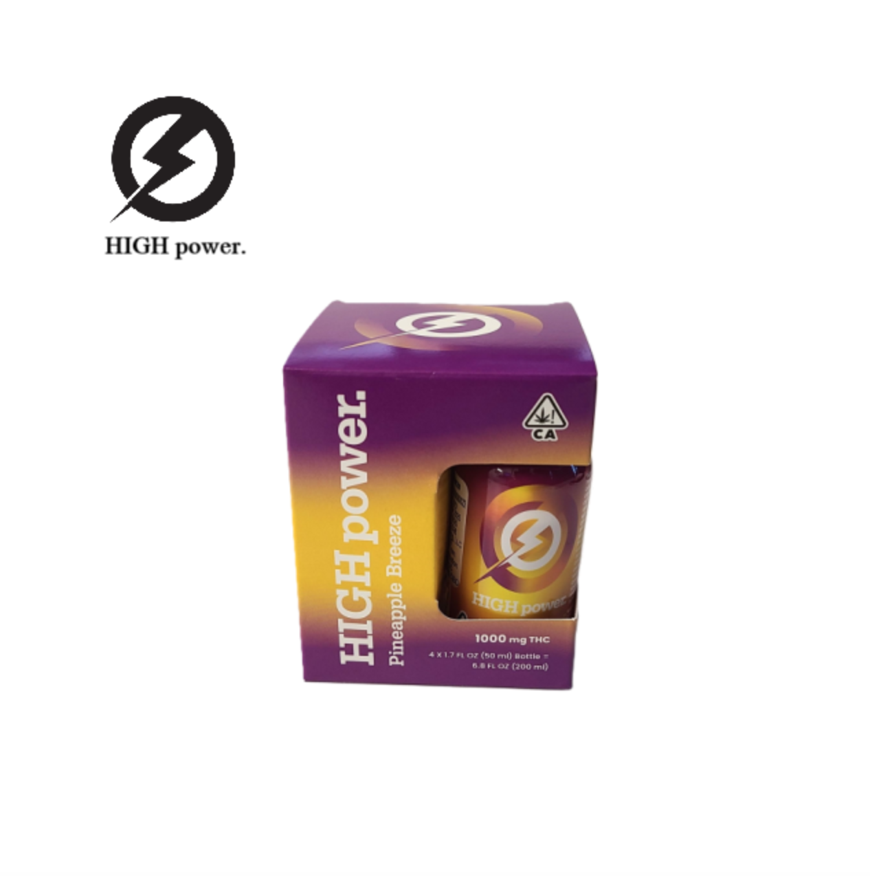 Photograph of product: PINEAPPLE BREEZE 1000MG 4 PACK SYRUPS