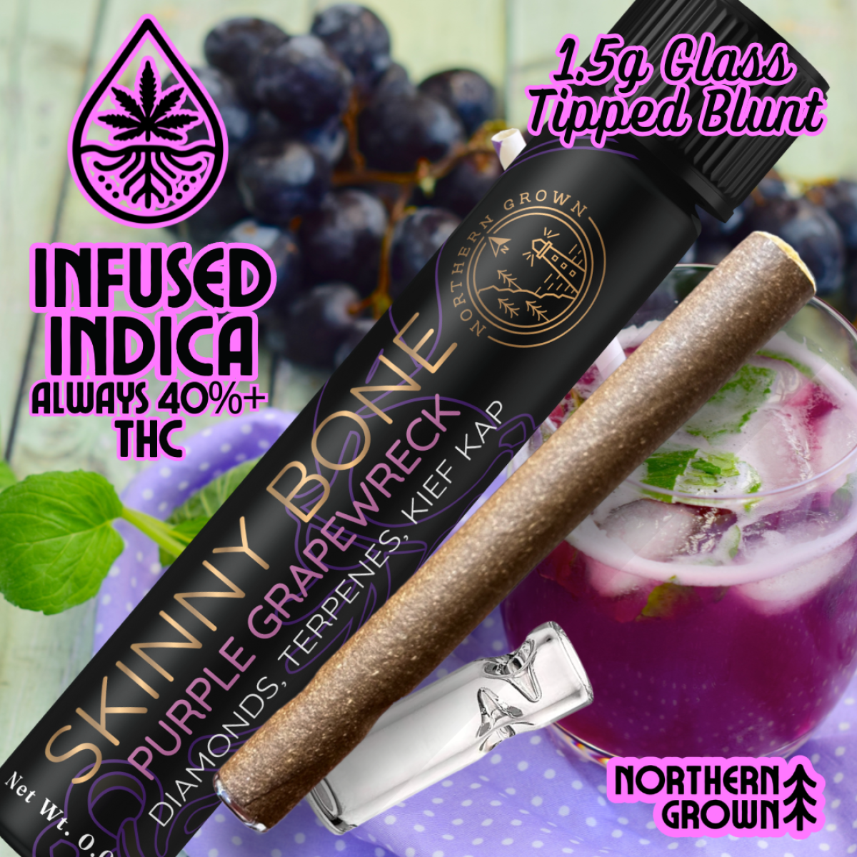 Photograph of product: Purple Grapewreck (Infused Blunt) | 1.5g