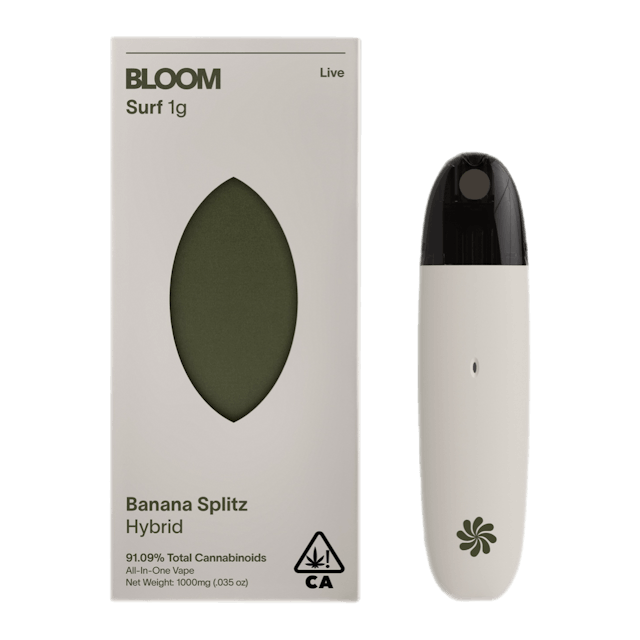 Photograph of product: Banana Splitz Live Resin Disposable 1g - 