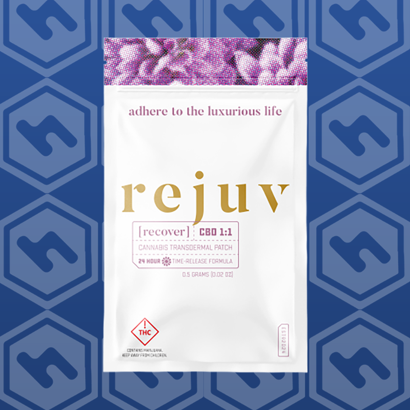 Photograph of product: Rejuv | Recover | 1:1 CBD:TH-oui | Transdermal Patch