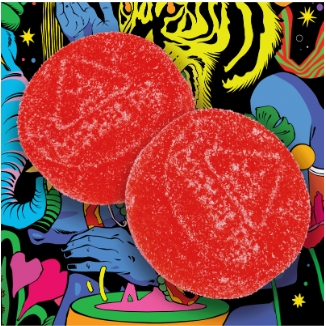 Photograph of product: Gummies 100mg 20 Pack - Super Charged Cherry