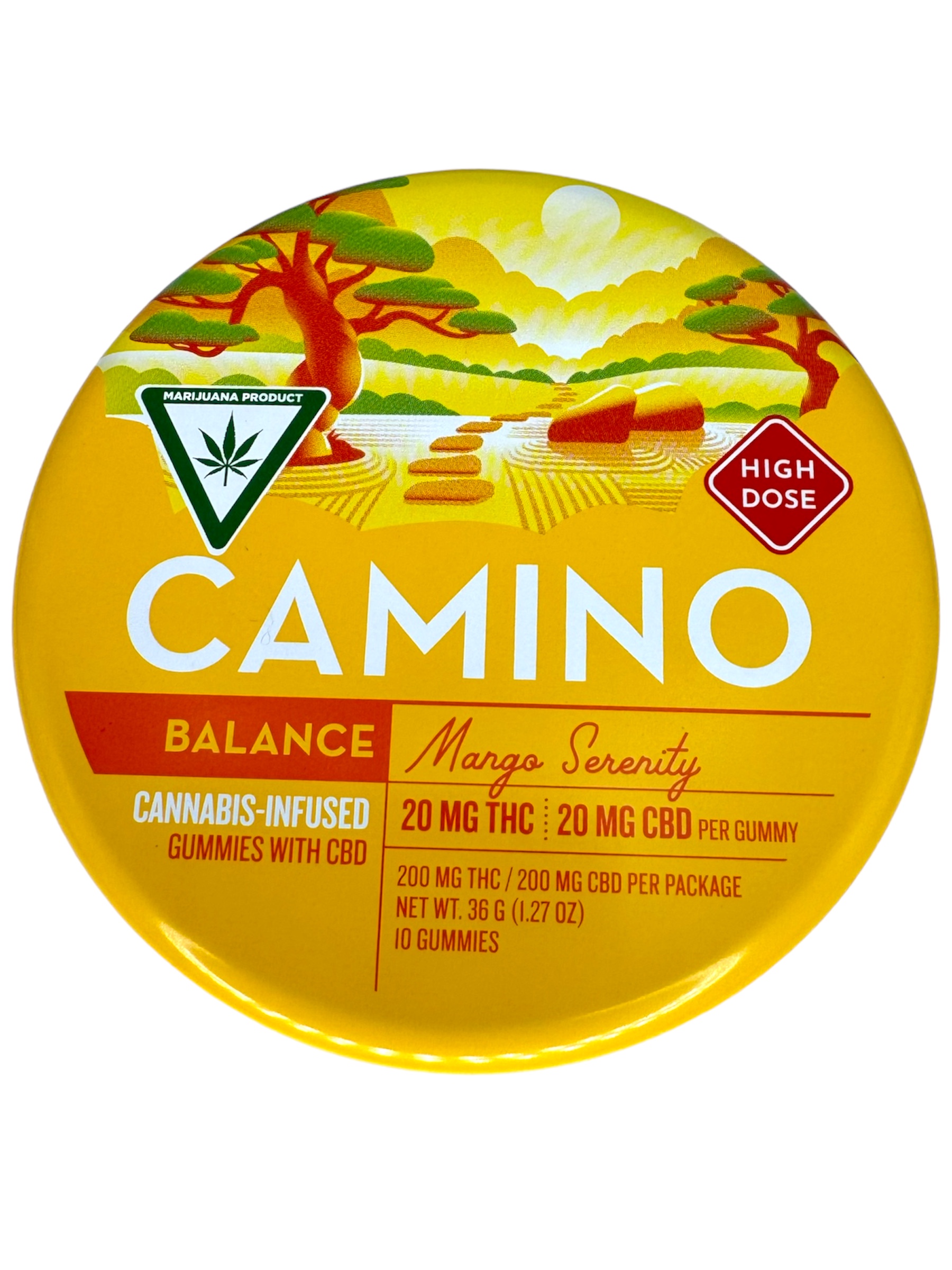 Photograph of product: 200mg Mango Serenity Cbd Gummy