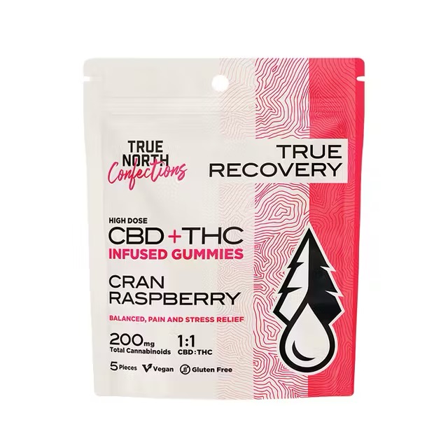 Photograph of product: True North | Cran Raspberry | 1:1 TH-oui:CBD | 200mg
