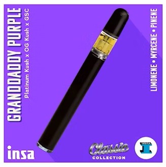 Photograph of product: Disposable | Granddaddy Purple | .35g | Insa
