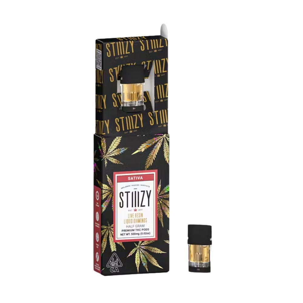 Photograph of product: GREEN CRACK LIVE RESIN LIQUID DIAMONDS POD 0.5g - STIIIZY